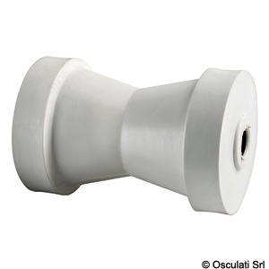 Central roller, white 130 mm